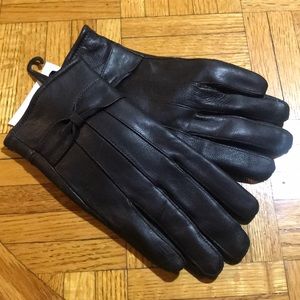 NWT brown genuine leather women’s gloves sz medium